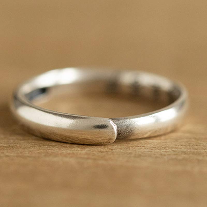 Wear FengShui 925 Sterling Silver Chinese Zodiac Natal Buddha Blessing Couple Ring