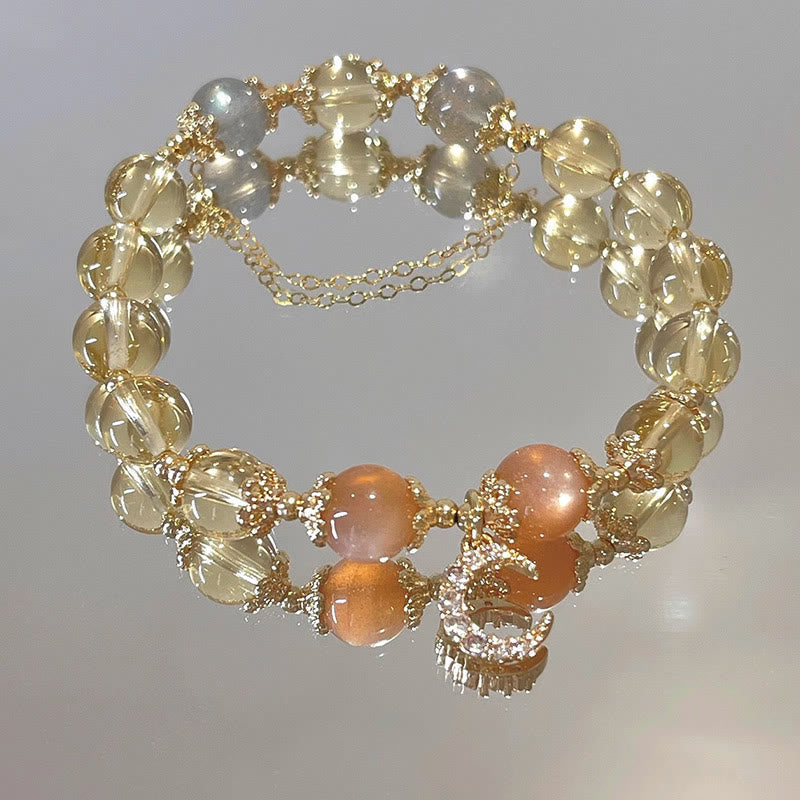 Wear FengShui Blessed Moon Citrine Abundant Energy Bracelet
