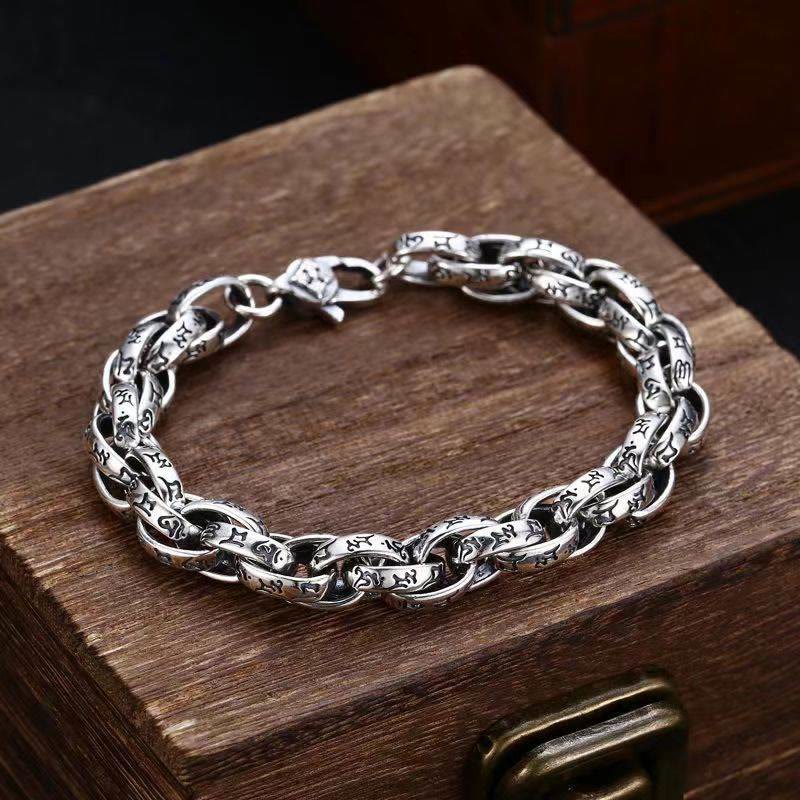 Wear FengShui Tibetan Om Mani Padme Hum Carved Amulet Creativity Bracelet