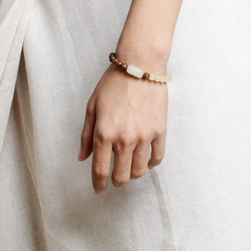 Wear FengShui  Jade Sandalwood Luck Abundance Bracelet