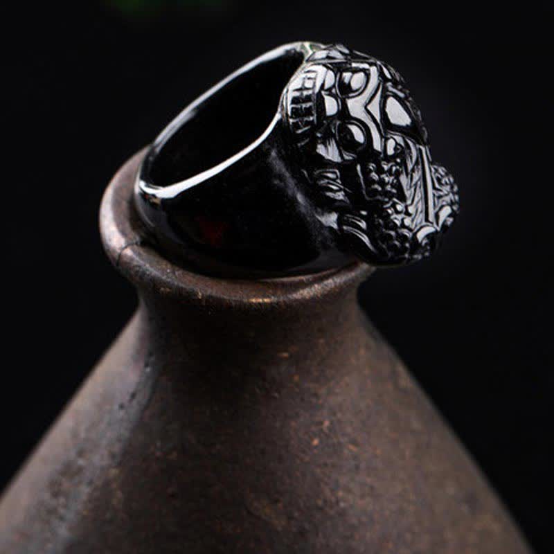 Wear FengShui FengShui PiXiu Black Obsidian Strength Ring