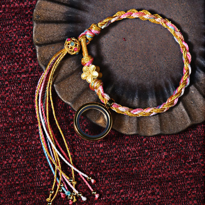 Wear FengShui Tibetan Handmade Luck Colorful String Single Double Wrap Braided Bracelet