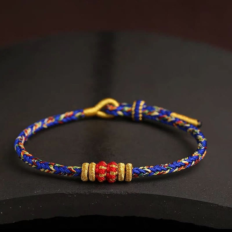 Wear FengShui Handmade Colorful Rope King Kong Knot Braided Luck Bracelet