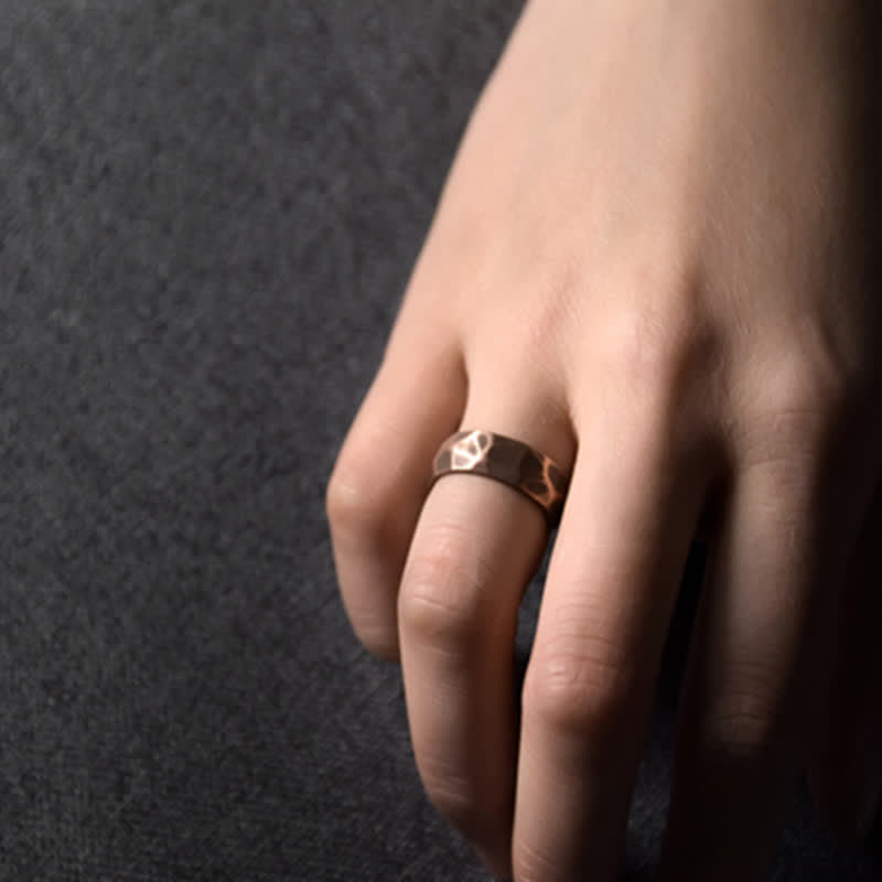 Wear FengShui Tibetan Simple Design Copper Wealth Ring