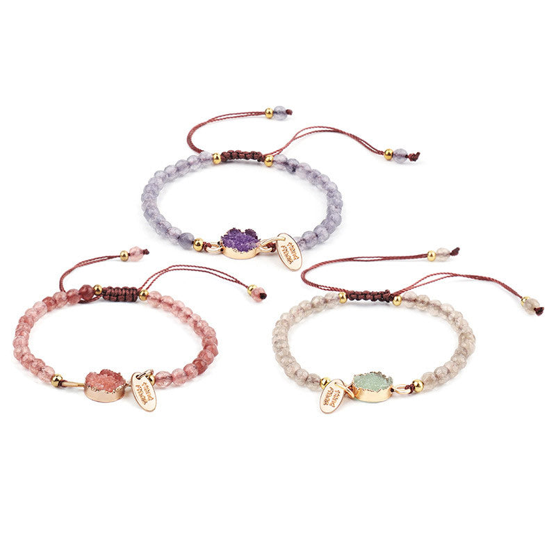 Wear FengShui Natural Crystal Charm Lucky Healing Bracelet