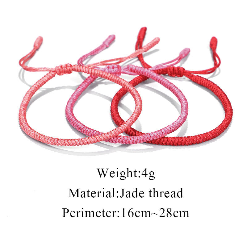 Wear FengShui Tibetan 3Pcs King Kong Knot Protection Braided Bracelet