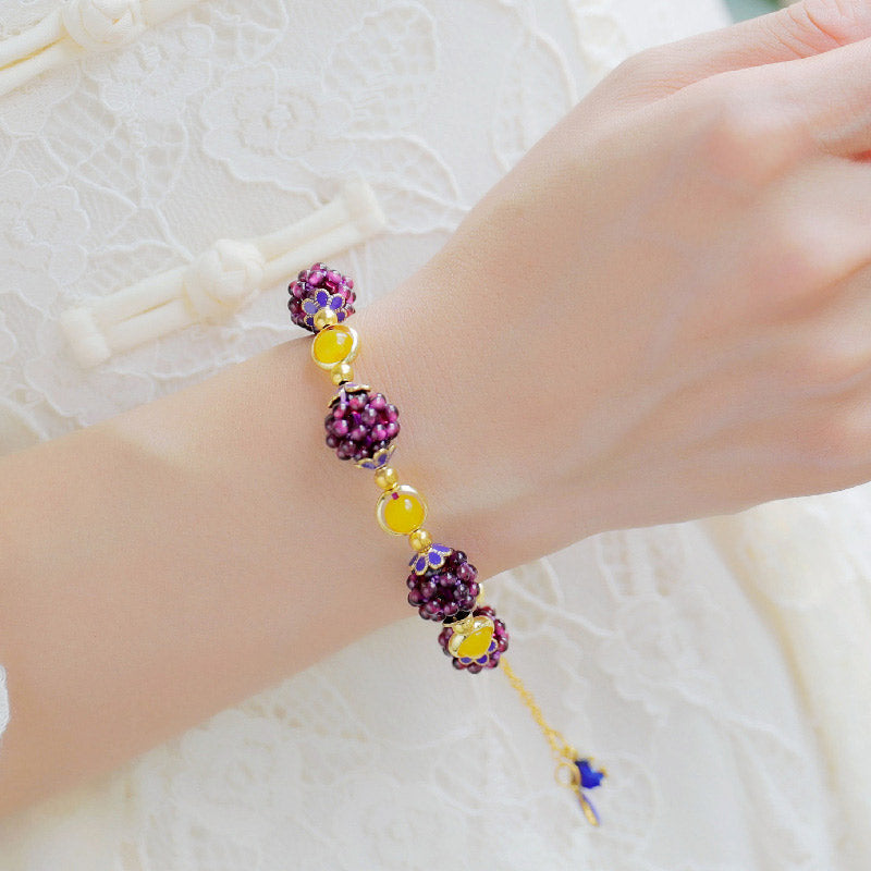 Wear FengShui Tibetan Garnet Calm Bracelet