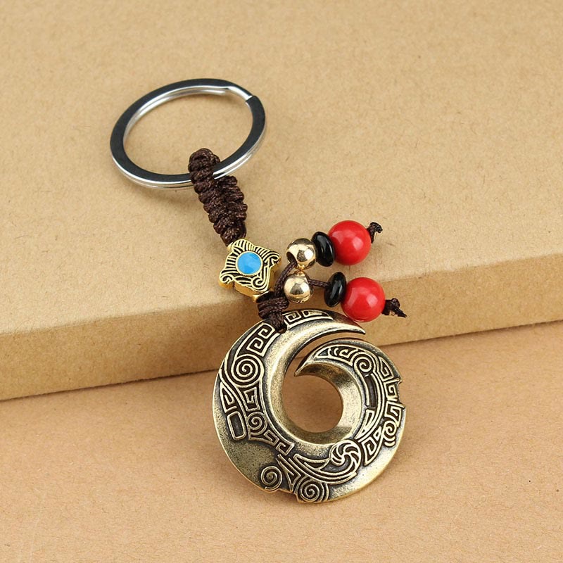 Wear FengShui Good Luck Fortune Copper Wealth Key Chain