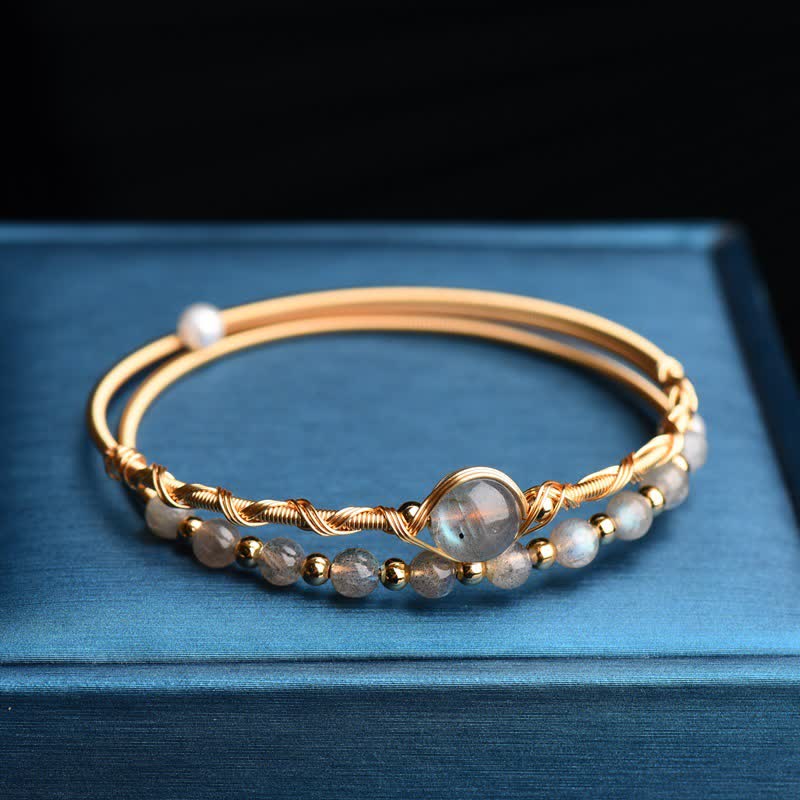 Wear FengShui Moonstone Healing Love Bracelet Bangle