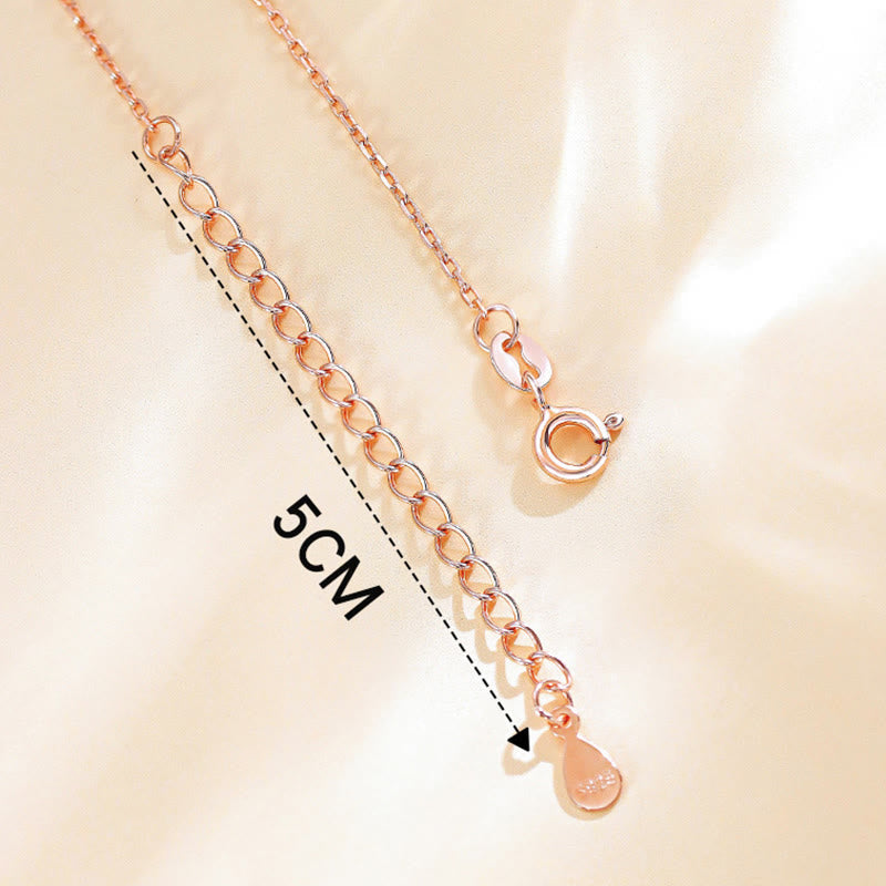 Wear FengShui 925 Sterling Silver Koi Fish Luck Zircon Prosperity Necklace Pendant