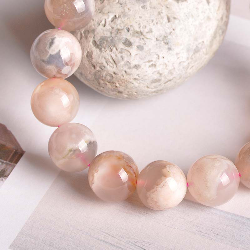 Wear FengShui Sakura Agate Peace Blessing Bracelet