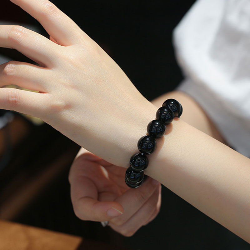 Wear FengShui Natural Black Onyx Fortune Bracelet