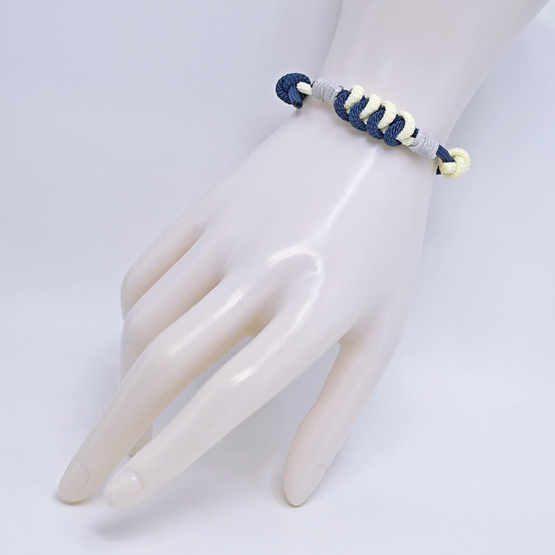 Wear FengShui Simple Design King Kong Knot Strength Braid String Bracelet