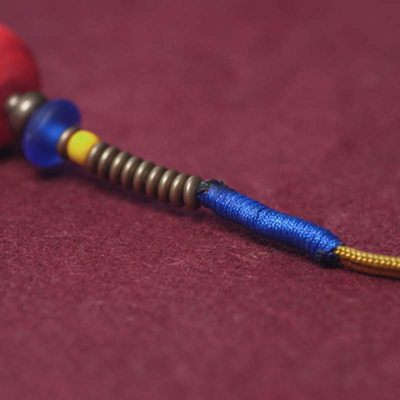 Wear FengShui 108 Mala Beads Bodhi Seed Dzi Bead Peace Tassel Bracelet