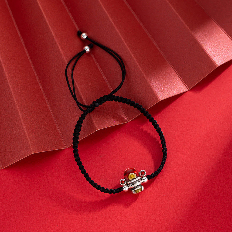 Wear FengShui God of Wealth Handmade Thread Luck Strength Braid Bracelet