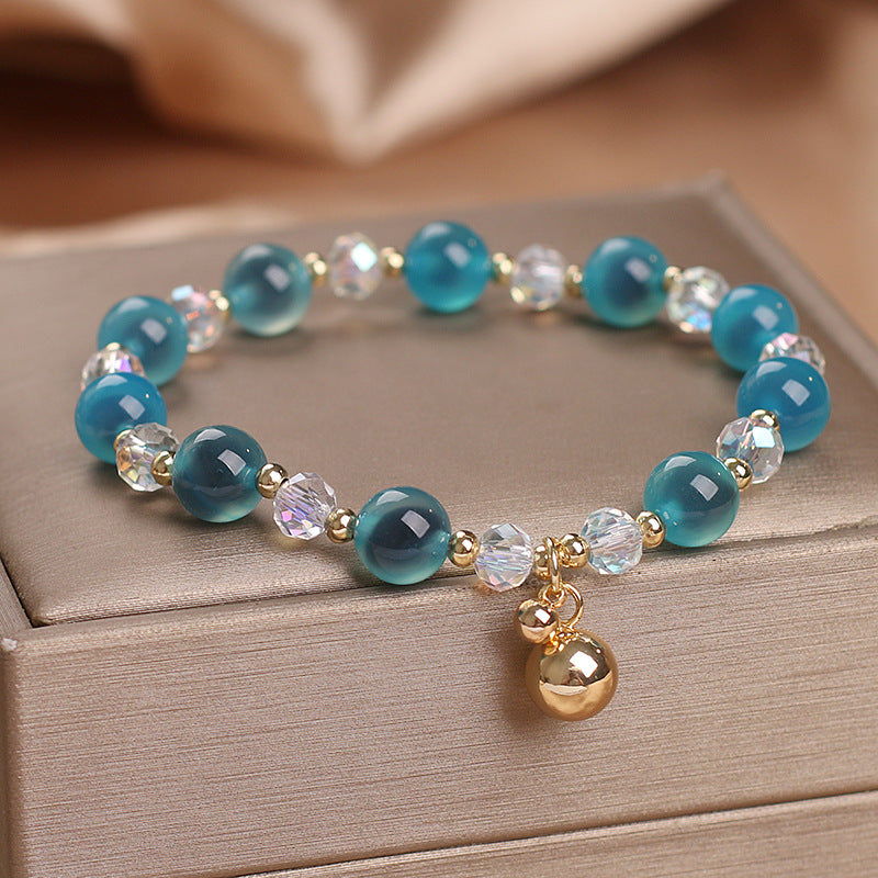Wear FengShui Candy Agate Healing Harmony Bead Charm Bracelet