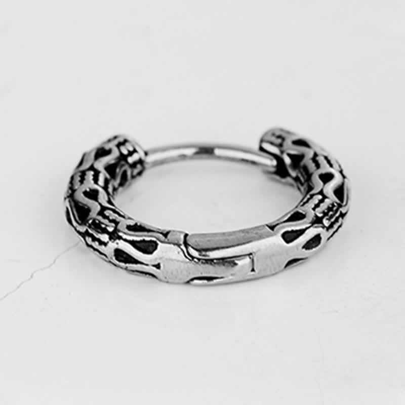 Wear FengShui Retro Pattern Titanium Steel Balance Earrings