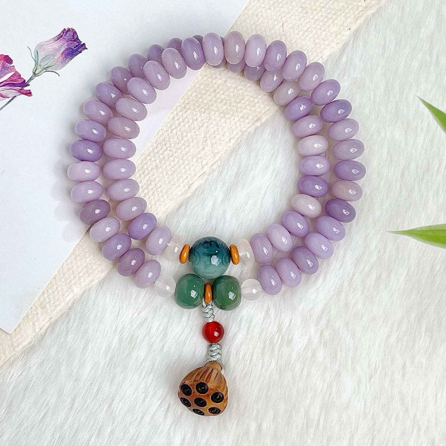 Double-Wrap Bodhi Bead Bracelet – Elegant & Minimalist Styles in Soft, Serene Tones