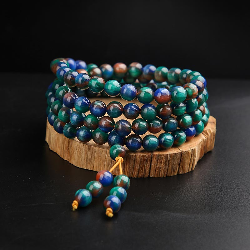 Wear FengShui Colorful Sea Willow Mala Positive Bracelet Ring