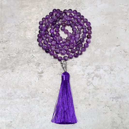 Wear FengShui Tibetan 108 Mala Beads Necklace Yoga Meditation Prayer Beads Necklace