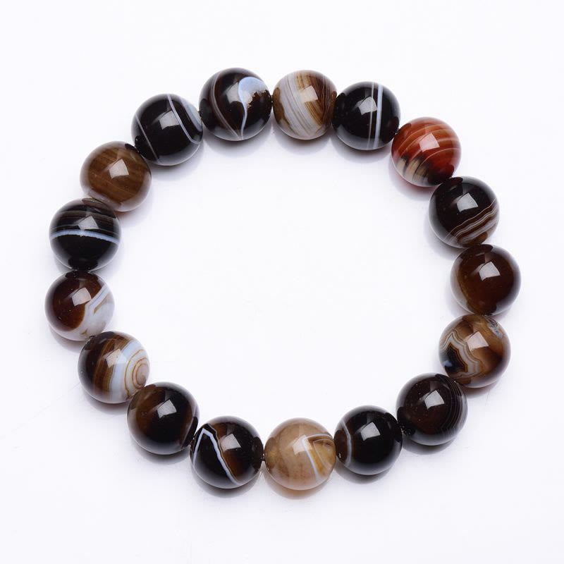 Wear FengShui Tibetan Sardonyx Happiness Positive Bracelet