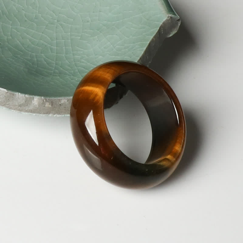 Wear FengShui Tiger Eye Stone Strength Protection Ring