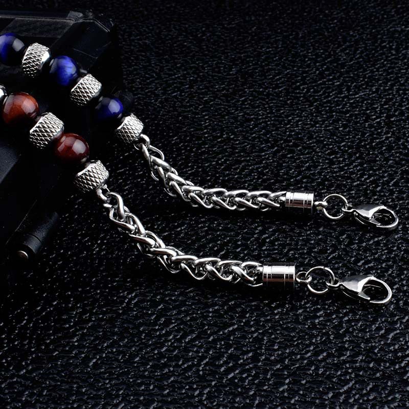 Wear FengShui Black Onyx Tiger Eye Bead Courage Bracelet