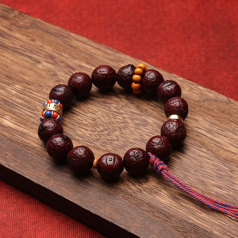 Wear FengShui Bodhi Seed Bead Peace Calm Tassel Bracelet