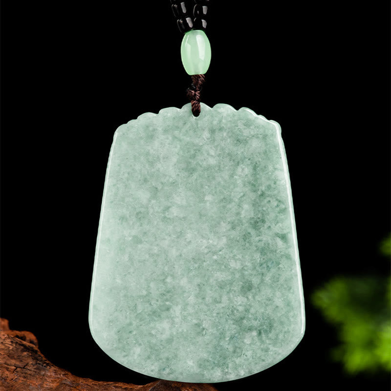 Wear FengShui Year Of The Dragon Chinese Zodiac Dragon Soaring Jade Protection Bead Chain Necklace Pendant