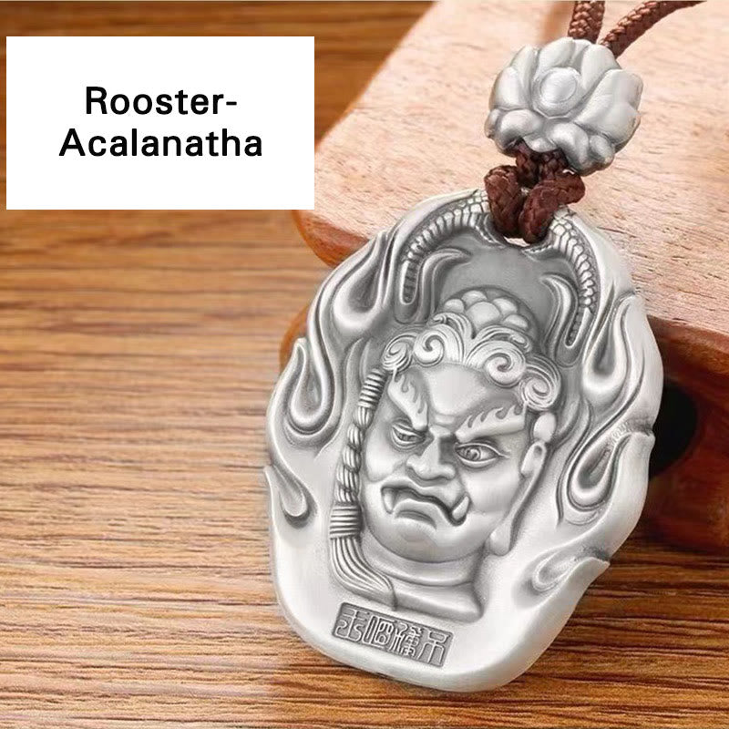 Wear FengShui Chinese Zodiac Natal Buddha Om Mani Padme Hum Lotus Compassion Necklace Pendant