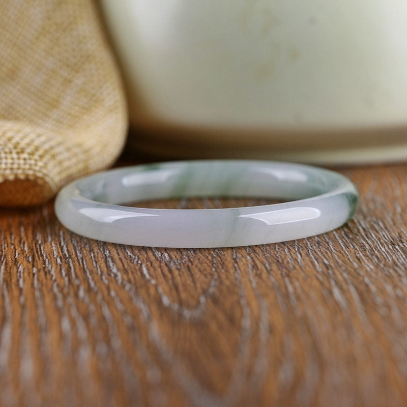 Wear FengShui Natural Jade Abundance Protection Bracelet Bangle