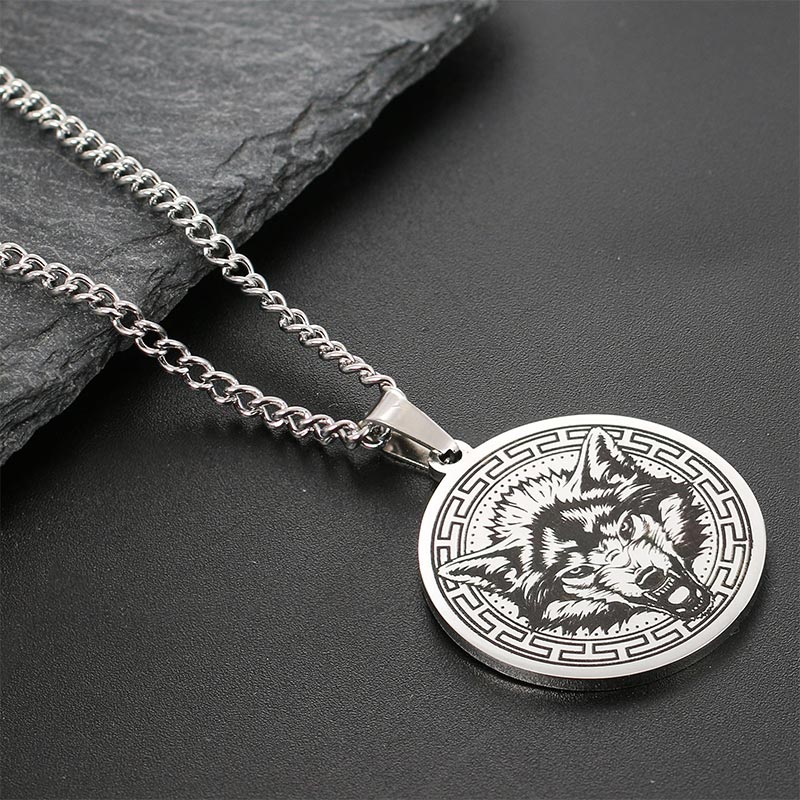 Wear FengShui Animal Titanium Steel Chain Necklace Protection Pendant
