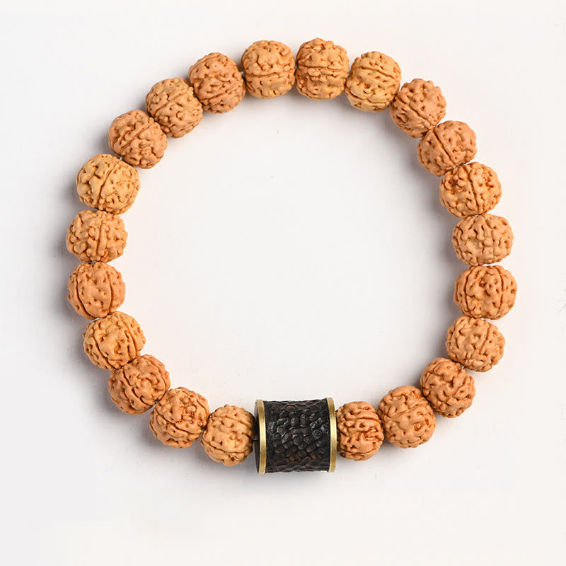 Wear FengShui Tibet Rudraksha Bodhi Seed Wealth Auspiciousness Bracelet