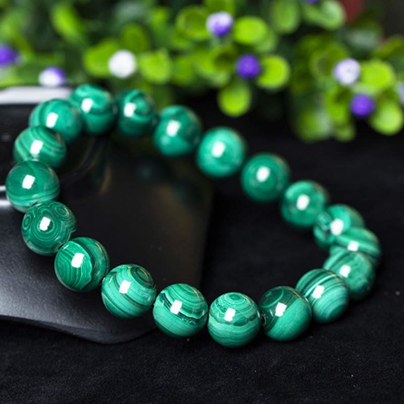 Wear FengShui Natural Malachite Protection Calmness Bracelet