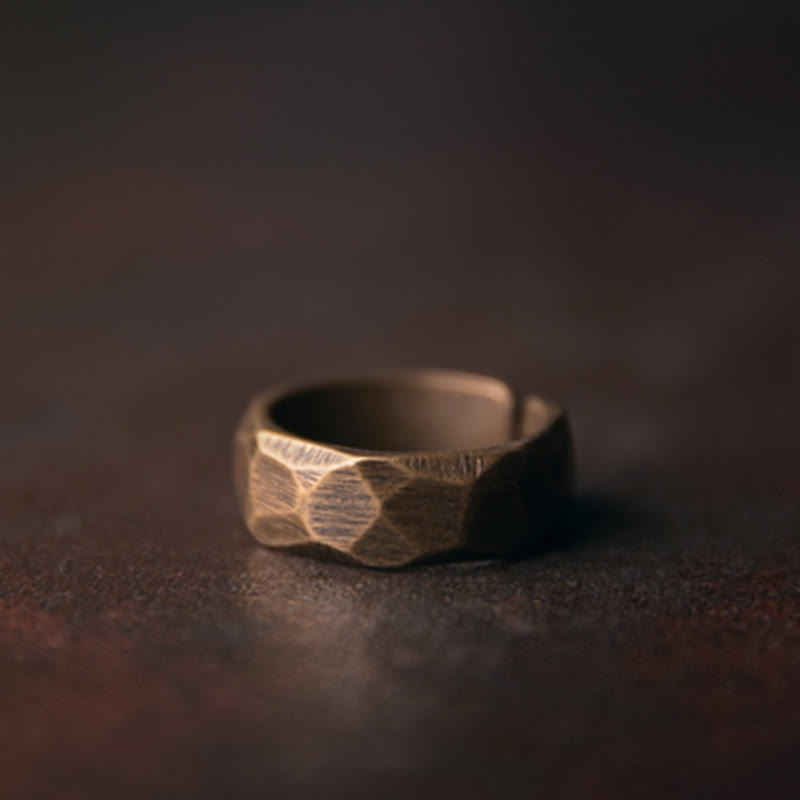 Wear FengShui Tibetan Simple Design Copper Wealth Ring