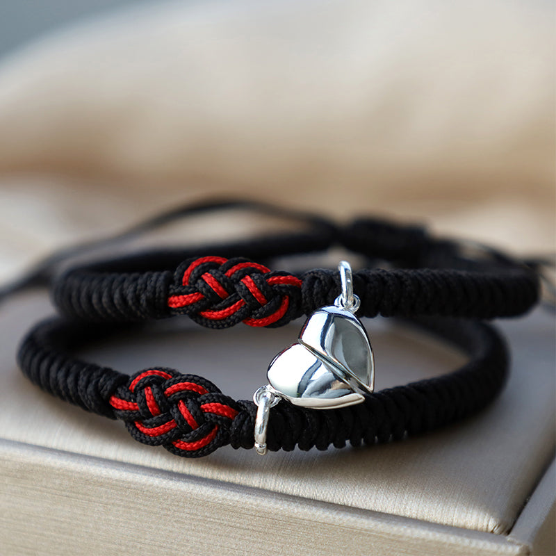 Wear FengShui 2Pcs Tibetan Luck Chinese Knot Protection String Bracelet