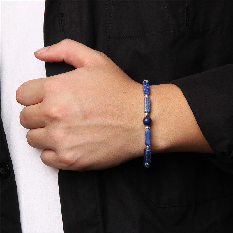 Wear FengShui Natural Crystal Amethyst Tiger Eye Spiritual Balance Bracelet