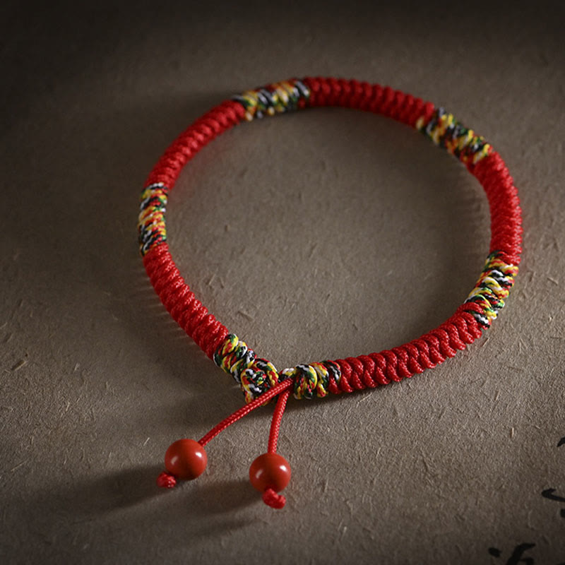 Wear FengShui Five Colors King Kong Knot String Protection Luck Bracelet