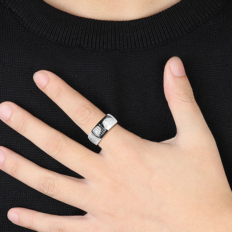 Wear FengShui FengShui Buddhism Ancient Heart Sutra Lucky Ring
