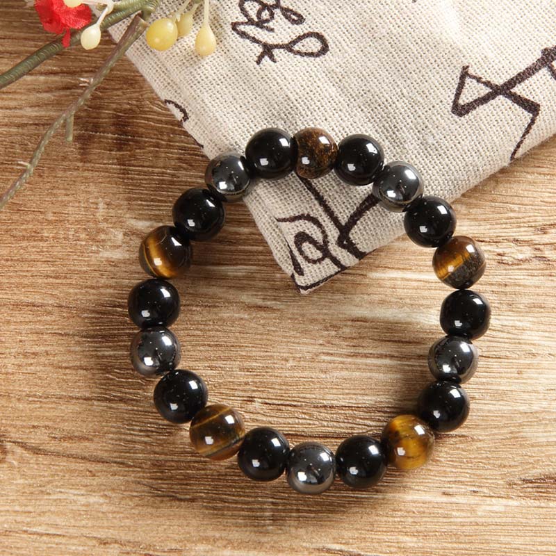 Wear FengShui Tibetan Tiger's Eye Bracelet Necklace Set