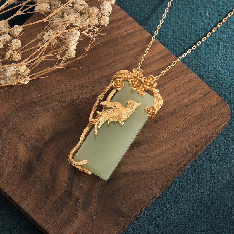 Wear FengShui Natural Green Aventurine Balance Necklace Pendant