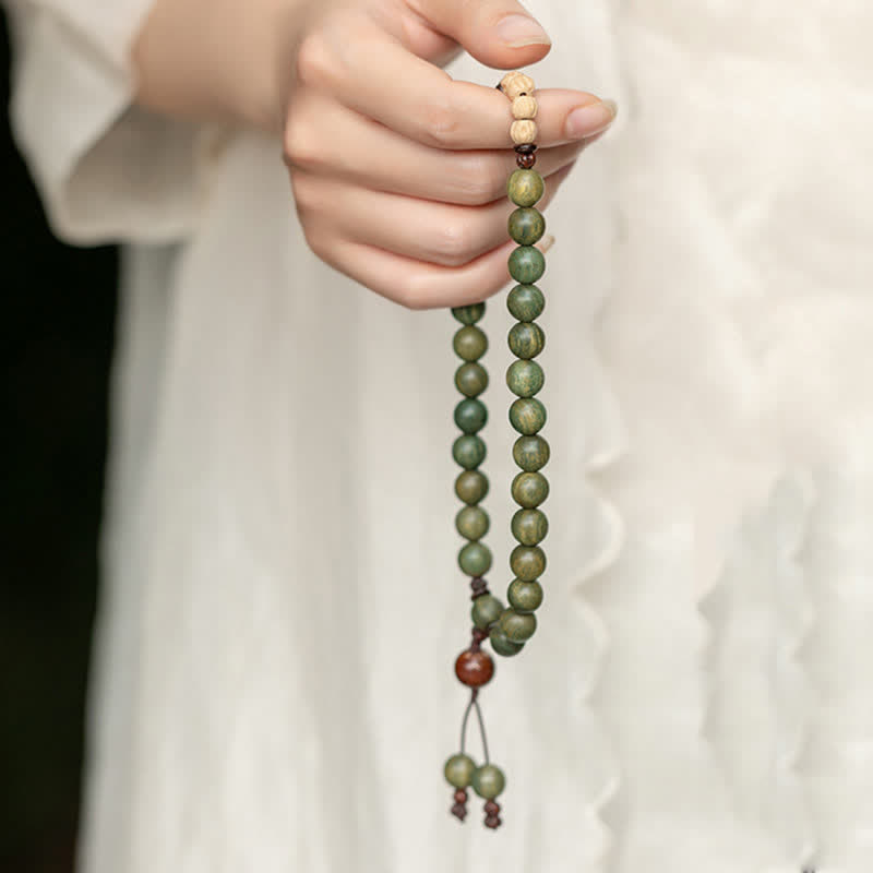 Wear FengShui Green Sandalwood Positive Peace Bracelet