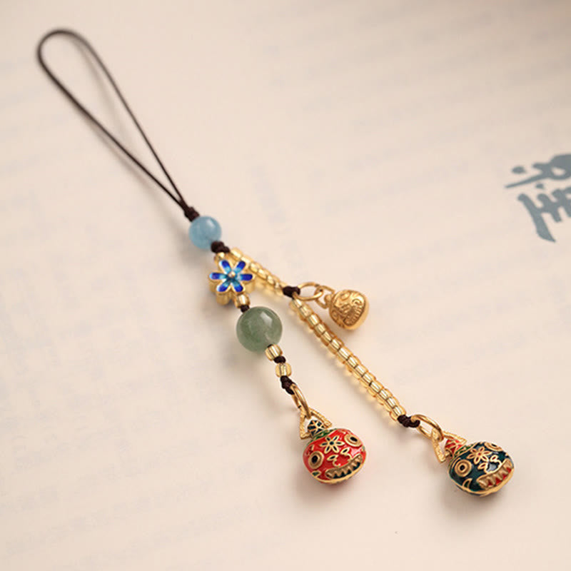 Wear FengShui Gold Swallowing Beast Family Luck Key Chain