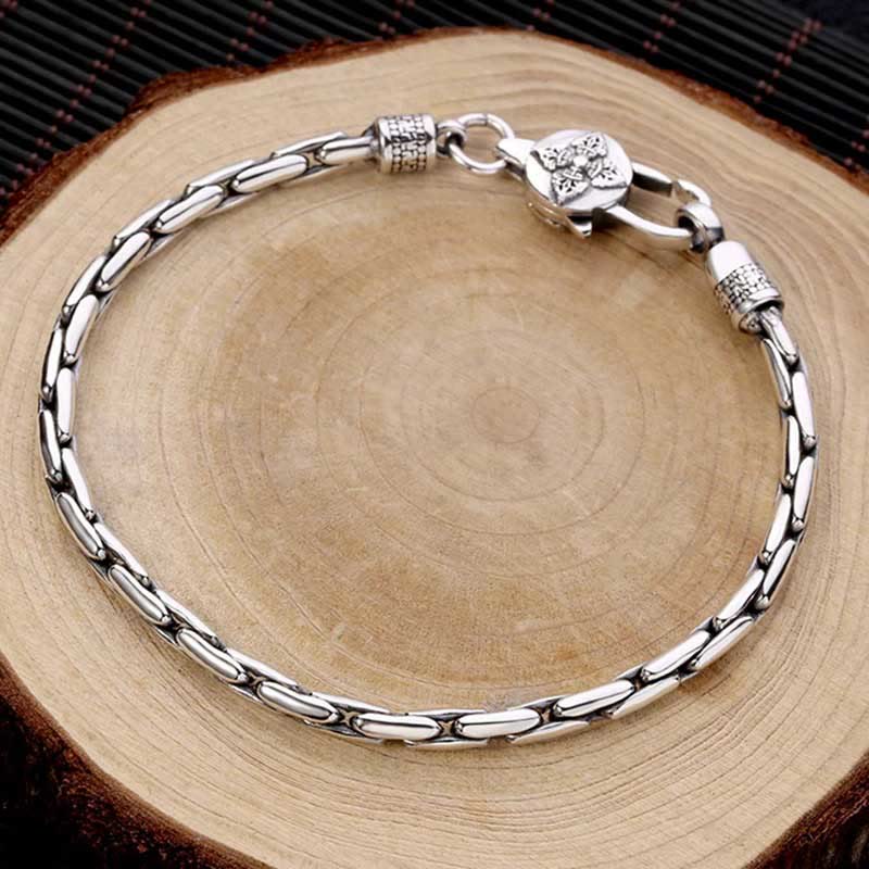Wear FengShui Tibetan Double Dorje Om Mani Padme Hum Buddha Swastika Vajra Strength Bracelet