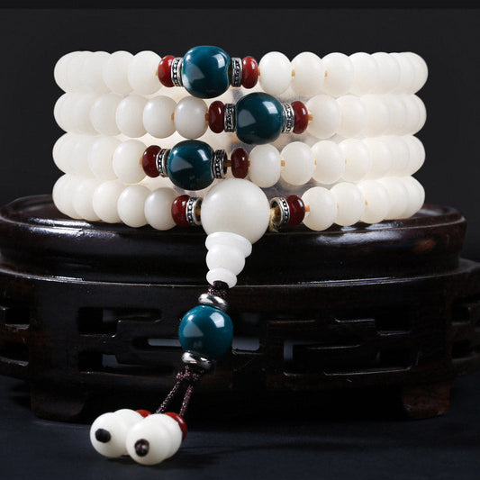 Wear FengShui Bodhi Seed Bead Lotus Blessing Charm Bracelet