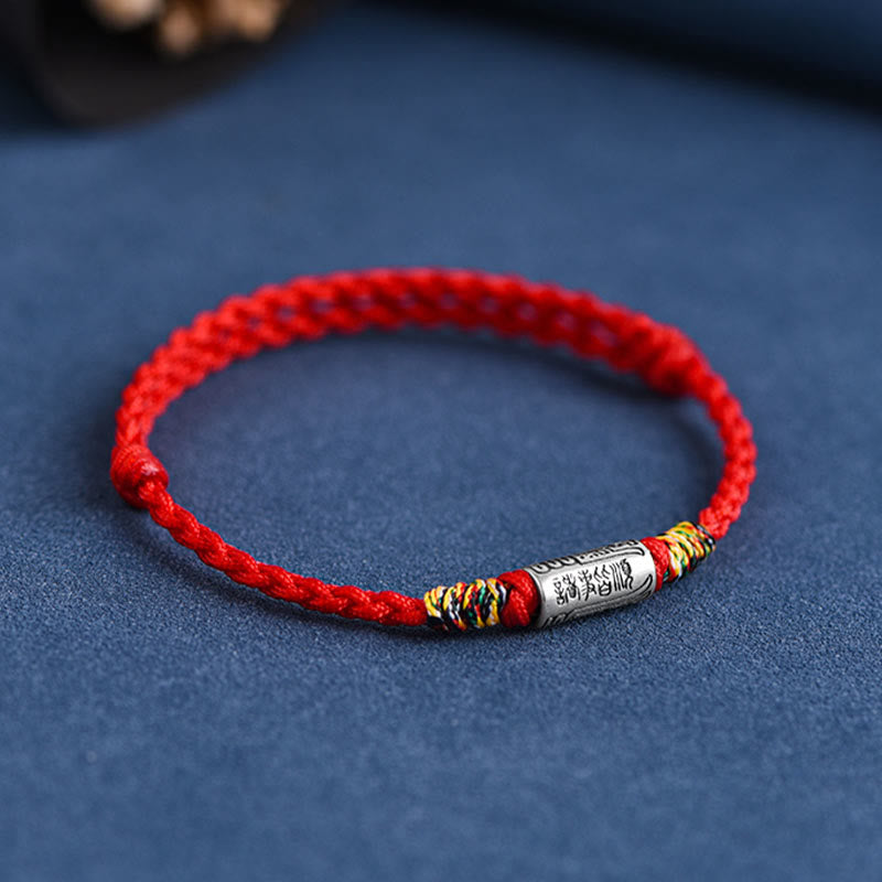 Wear FengShui Handcrafted 925 Sterling Silver Everything Goes Well Design Protection Strength Bracelet Anklet