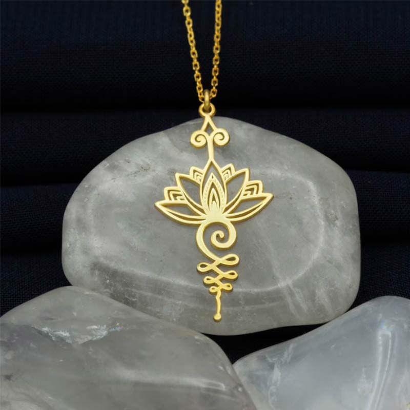 Wear FengShui Lotus Luck Wealth Necklace Pendant