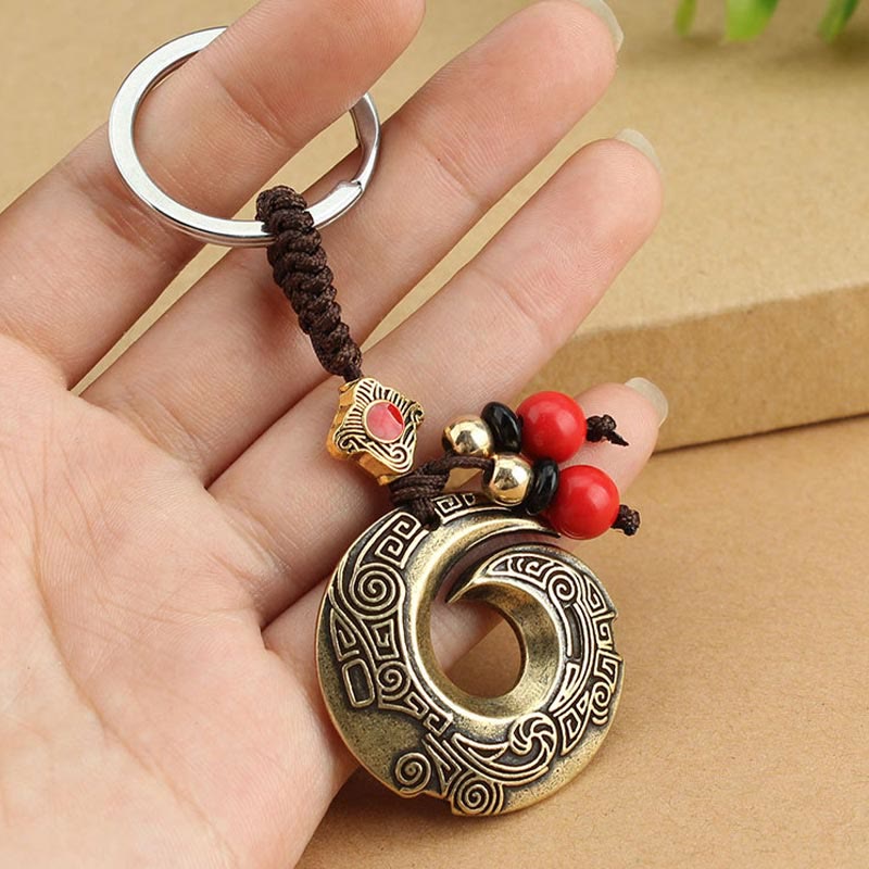 Wear FengShui Good Luck Fortune Copper Wealth Key Chain