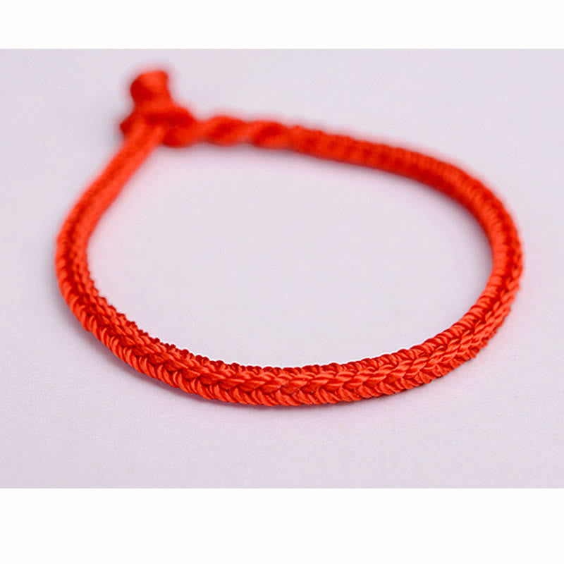 Wear FengShui Tibetan Handmade Eight Thread Peace Knot Protection Braided String Bracelet