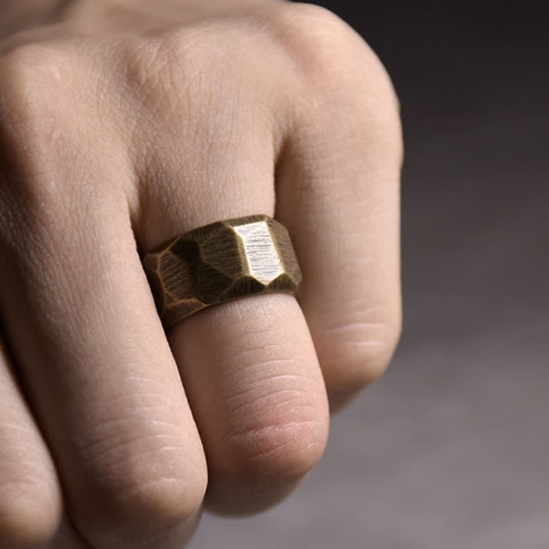 Wear FengShui Tibetan Simple Design Copper Wealth Ring